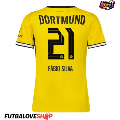 Dres Borussia Dortmund Fabio Silva #21 Domáci pre Ženy 2026-27 Krátky Rukáv